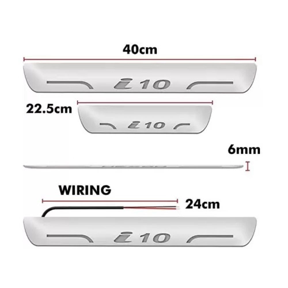 Buy Order Blue Sill Plate with Mirror Finish Foot Step Compatible for